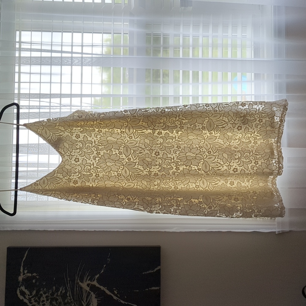 Cream lace dress XL/14